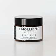 Organic almond and vanilla body butter in a bpa free jar for dry skin hydration
