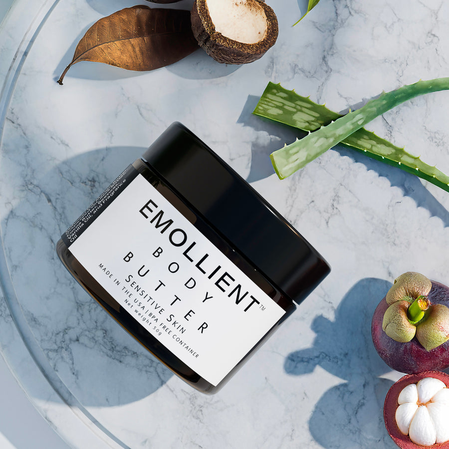 Sensitive skin body butter surrounded by kokum butter and fresh aloe vera.